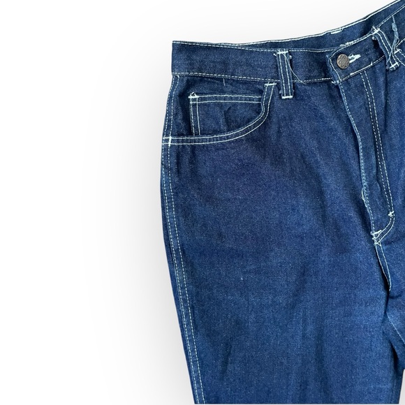 Jean De Paree vintage western bootcut high waisted tall denim jeans blue - Picture 4 of 7